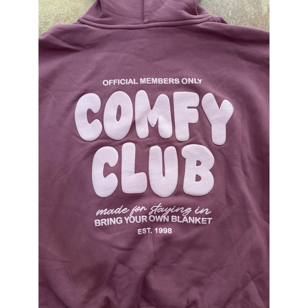 Women's Wild Fable Pink Mauve Comfy Club Oversized Hoodie Size Small NWT - Picture 6 of 6